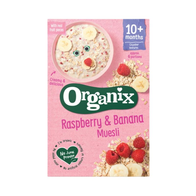Organix Raspberry and Banana Organic Muesli 10 Months+ 200g
